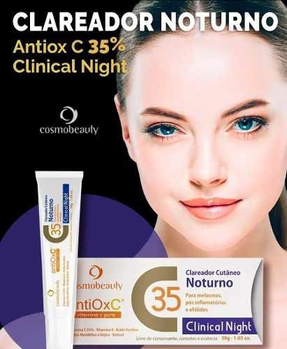 Antioxc Clinical Clareador Noturno Vitamina C35% Cosmobeauty