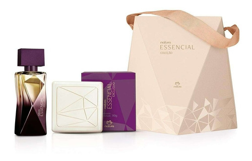 Presente Natura Essencial Exclusivo Miniatura Feminino. Kit Sabonete + Deo Parfum