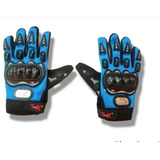 Guantes Para Motociclista Con Protección Azul D1 