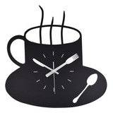 ! Reloj De Pared Moderno Cocina Temática Taza De Café
