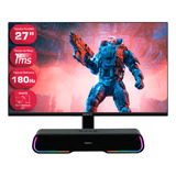 Pack Monitor Gamer 27  Fhd Vertical 180hz 1ms + Soundbar Bt