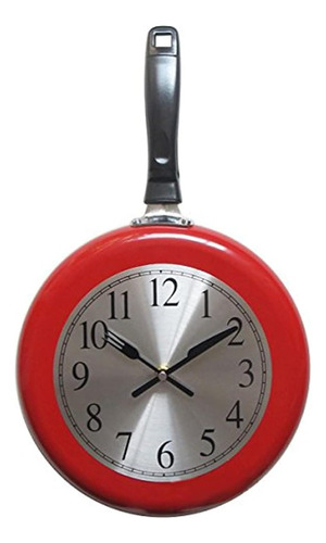 Reloj De Pared, 10 Pulgadas De Metal Para Sarten, Cocina,...