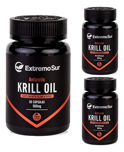 3 Krill Oil Omega 3 - 270 Capsulas - Extremo Sur