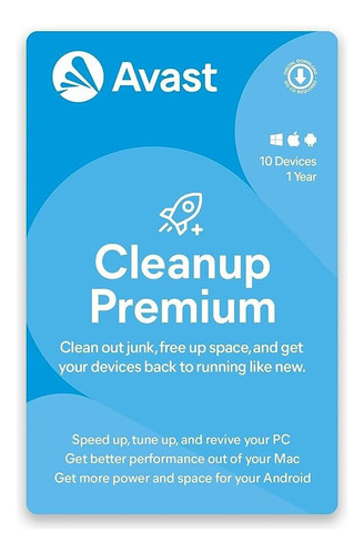 Avast Cleanup Premium 2024 - 10 Dispositivos - 1 Año