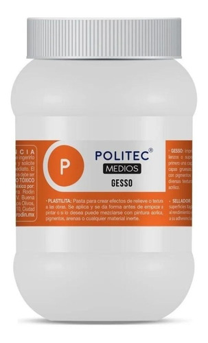 Gesso Color Blanco 1000ml Politec