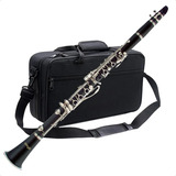 Clarinete Bb Cuerpo Bakelita 17 Llaves Sistema Boehm Estuche