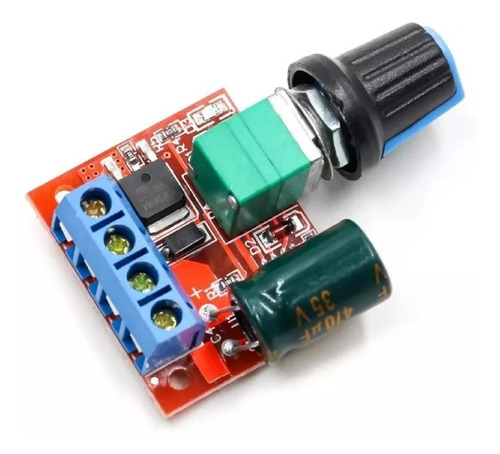 10x Mini Módulo Controlador Velocidade Pwm Motor 12v 5a Dc 5