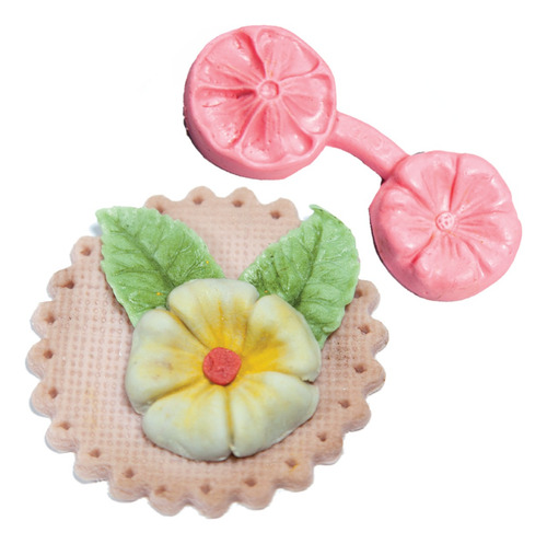 Molde De Silicone Flor Relevo 3d Modelador Pasta Americana