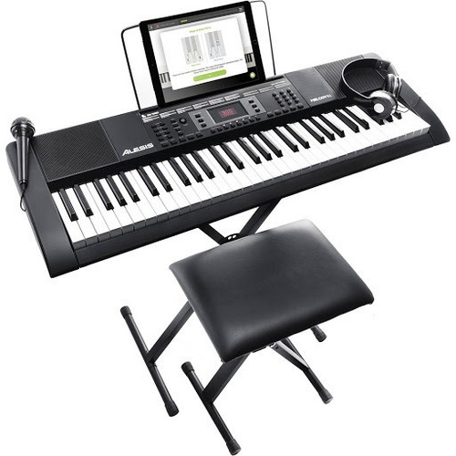 Piano Kit Teclado Alesis Melody61 + Banco + Microfono Origi