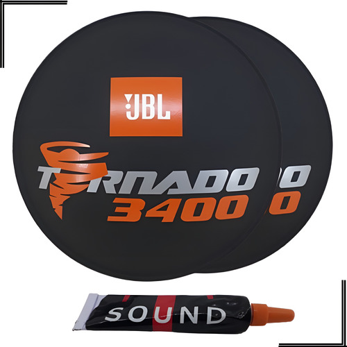 2 Protetor/central/p/falante Jbl Tornado 3400 [160mm] + Cola