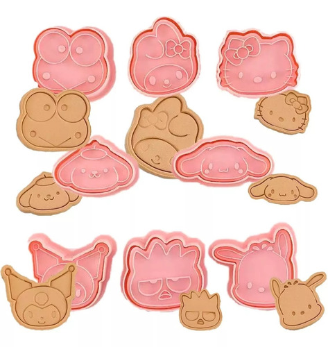 8 Cortador Galletas Cortadores Galletas Moldes Hello Kitty