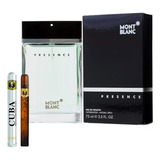 Presence Mont Blanc 75ml Caballero Original+perfum Cuba 35ml