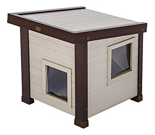 Casa Ecoflex Para Gatos Callejeros, Multicolor