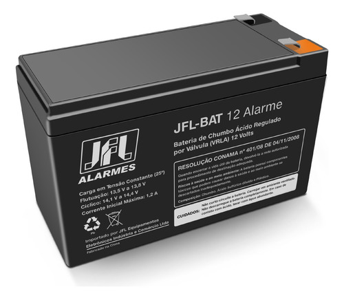 Bateria Para Alarme E Cerca Elétrica Jfl 12v