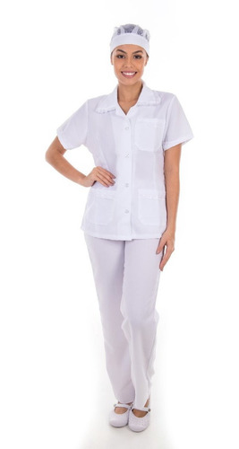 Conjunto Uniforme Doméstica Copeira Faxineira Babá Empreg