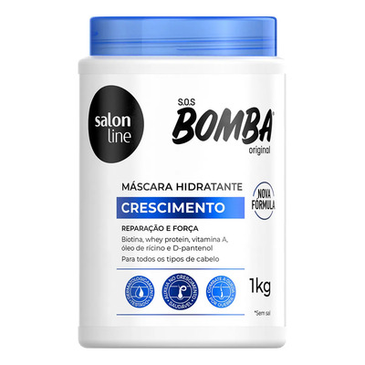 Máscara De Hidratação Salon Line S.O.S Bomba Orignal 1kg | MercadoLivre