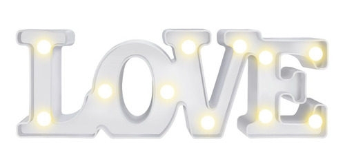 Lámpara Decorativa De Luz Led Letrero Love Adorno