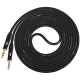 Lyxpro Cable De Audio Equilibrado Trs De ¼  A ¼  Trs De 10 P