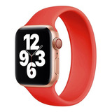 Malla Silicona Deportiva P Apple Watch 6 Se 38 40mm Elastica Color Rojo