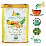 Moringa Orgánica Té De Limón - 28 Bolsas. Usda Orgánicos Cer