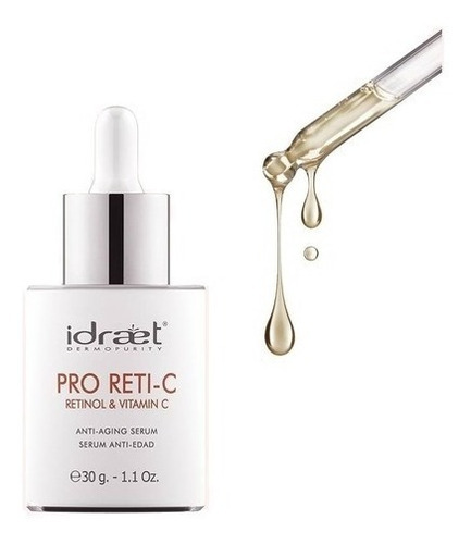 Pro Reti C Serum Antiedad Con Retinol Y Vitamina C Idraet Momento De Aplicación Noche Tipo De Piel Todo Tipo