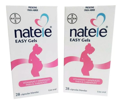 Natele Prenatal 28 Cap X 2 Cajas, Vitaminas Para El Embarazo