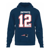 Hoodie New England Patriots Nfl 12 Tom Brady Leyenda Sudader