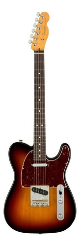 Guitarra Eléctrica Fender American Professional Ii Telecaster De Aliso 3-color Sunburst Brillante Con Diapasón De Palo De Rosa
