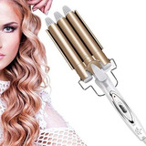 Pinza Rizadora Para Cabello 3tubos 40w Temperatura Ajustable