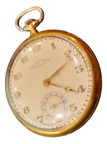 Reloj De Bolsillo Bolero Chronometer 50 Mm Dorado Oro 