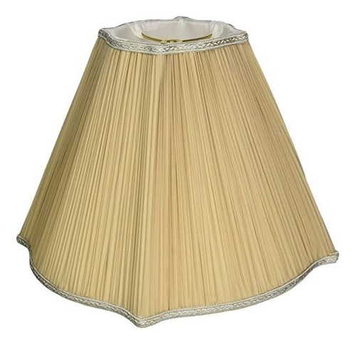 Royal Designs Fancy Square Empire Pleated Designer Lamp...