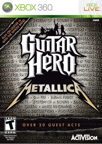 Guitar Hero Metallica Xbox 360 | Juego Físico