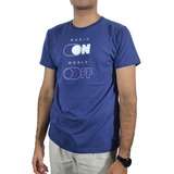 Remera Efecto Uno Lifestyle Hombre Music On Azul Cli 