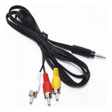 Cable Plug 3.5mm A Rca Video Y Audio De 1.2 Metros Nuevo