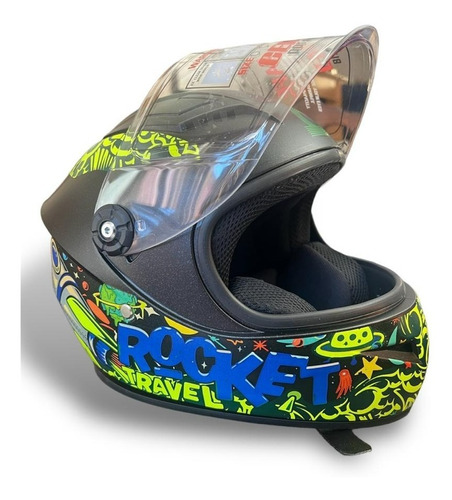 Casco Paraniño Gh1300 Azul Verde Mate Cerrado Certificado P