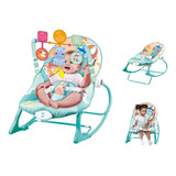 Silla Mecedora De Bebe Y Vibradora Con Mesa De Comer Color Rosado Verde Azul Varios