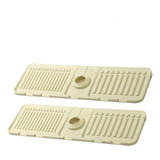 2 Pcs Alfombrilla Silicona Absorbente, Tapete Para Fregadero