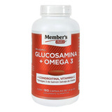Glucosamina + Omega 3 180 Capsulas 1,4g C/u Mc Sabor Sn