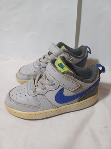 Zapatillas Nike Niño Court Borough Low Grises Usadas