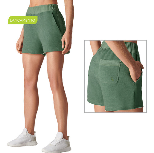 Short Lupo Feminino Moleton Canelado