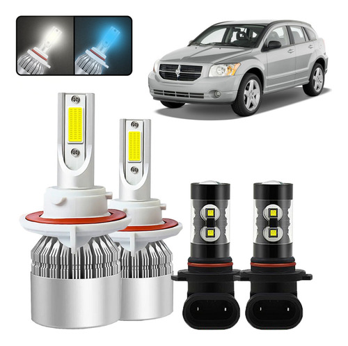 Kit De Focos Led H13 9145 Para Dodge Caliber 2007 2008 2009