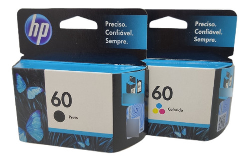 Kit Cartucho 60 Preto E 60 Color Hp F4280 F4580 C4780 D110a