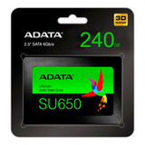 Disco Sólido Ssd 240gb Adata Ultimate Su650 3d Nand Sata 3