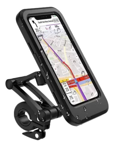 Suporte Porta Celular Moto Bike Á Prova Dágua 360°articulado