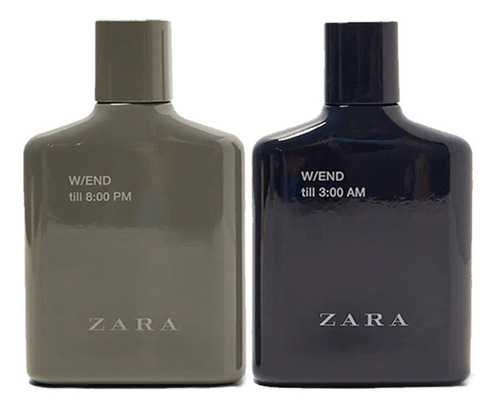 2 Perfumes Importados Zara Man W/end 3am & 8pm - Edt 100ml 