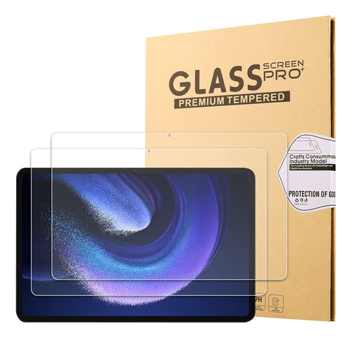 2 Pzs Mica Cristal Templado Para Xiaomi Pad 6 / Pad 6 Pro 11