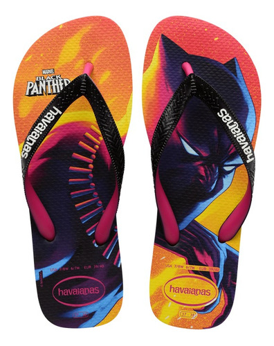 Ojotas Hombre Havaianas Top Marvel Negro