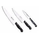 Cuchillos Profesionales Set 3 Un Boker Arbolito Acero Inox