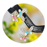 Aretes Broqueles Mariposas Swarovski Oro 18k Regalos Niñas