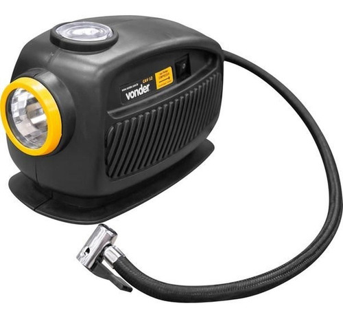 Compressor De Ar Mini Automotivo Portátil Vonder Cav 12 90w 12v Preto